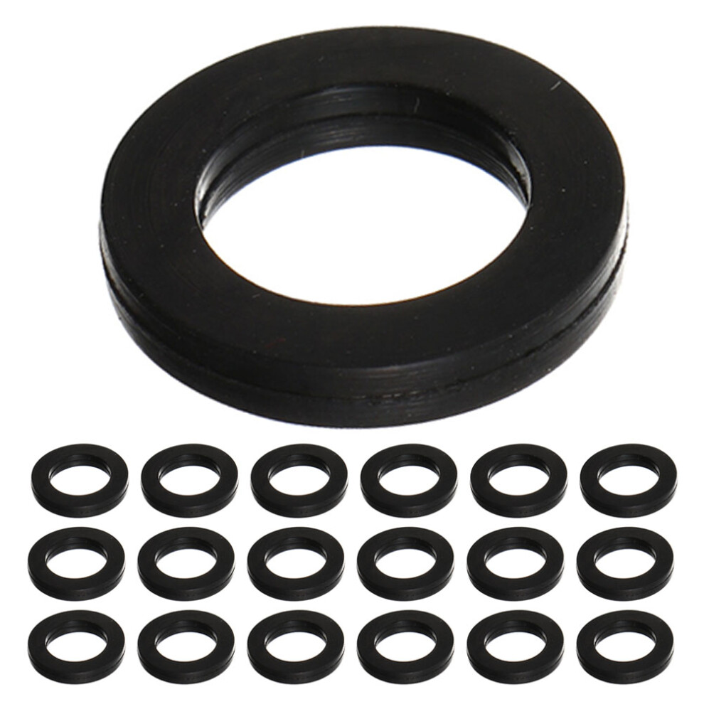 200Pcs Black Rubber Sealing Gaskets For Can Shower Drain Sink 353813211287