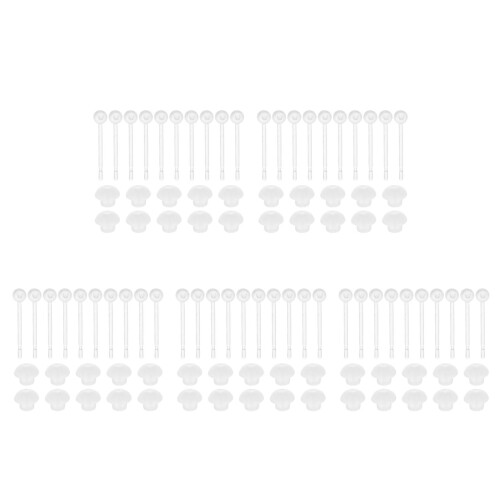 Clear Resin Earring Backs Invisible Ear Studs for Sensitive Ears 2