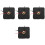 4Sets DIY Clock Making Kit Black Battery Operated Quiet Movement 4