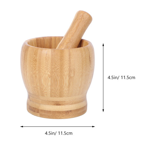 2pcs Kitchen Tools Garlic And Pestle Bowl Kitchen Supplies 2