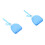 2Pcs Lightweight Blue Retainer Container Durable Plastic Denture Case 5