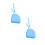 2Pcs Lightweight Blue Retainer Container Durable Plastic Denture Case 8