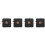 4Sets DIY Clock Making Kit Black Battery Operated Quiet Movement 5