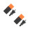 2Pcs Sturdy Steel Rivet Nuts Ergonomic Mandrel Nose Pieces 9
