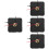 4Sets DIY Clock Making Kit Black Battery Operated Quiet Movement 7