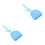 2Pcs Lightweight Blue Retainer Container Durable Plastic Denture Case 4