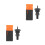 2Pcs Sturdy Steel Rivet Nuts Ergonomic Mandrel Nose Pieces 8