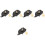 5Sets Plastic Iron Clock Mechanism Kit with Pendulum for DIY 6