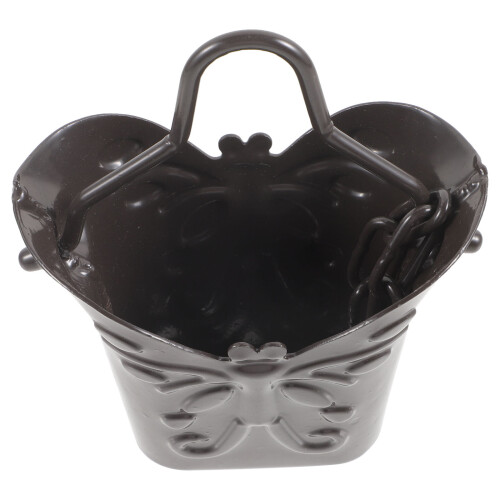 4Pcs Coffee Rain Chains for Downspouts Butterfly Shape Durable Alloy 1