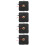 4Sets DIY Clock Making Kit Black Battery Operated Quiet Movement 9