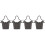 4Pcs Coffee Rain Chains for Downspouts Butterfly Shape Durable Alloy 5