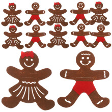 60Pcs Christmas Fabric Cutlery Holders Adorable Tableware Bags