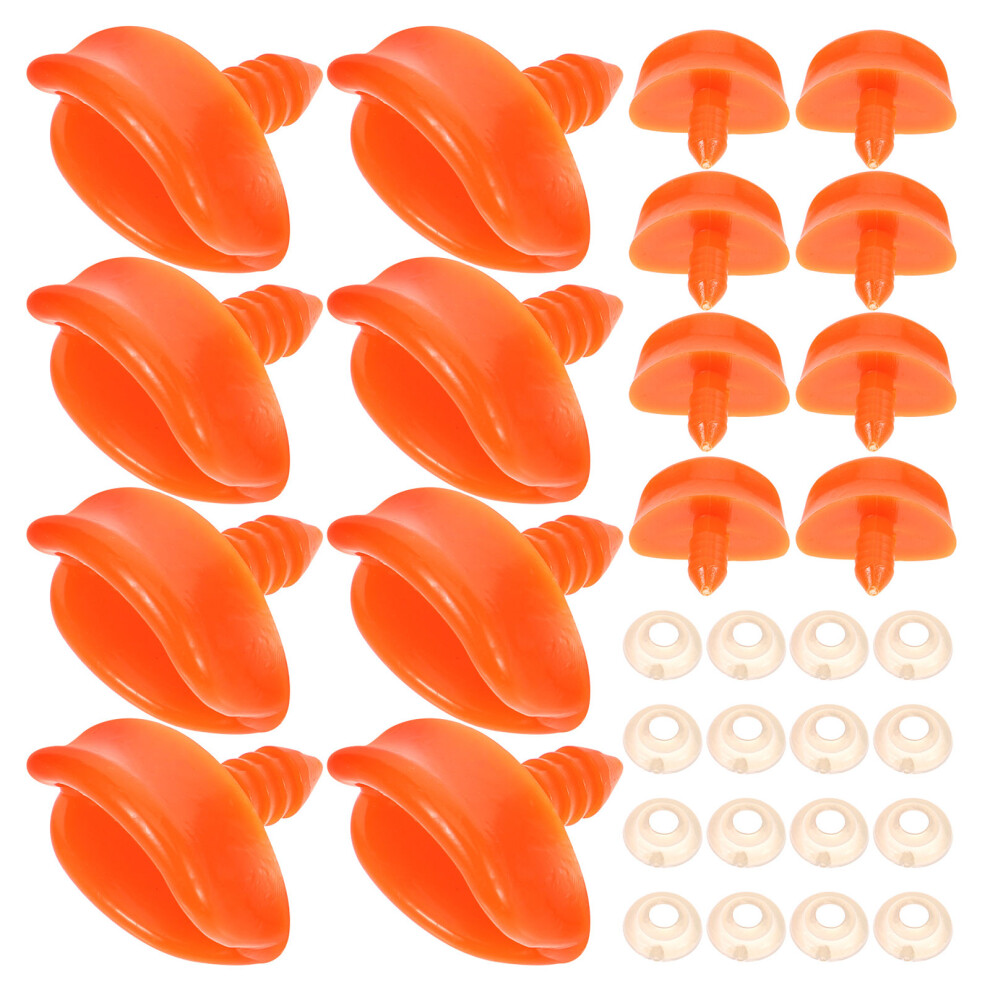 Photos - Doll 30Pcs Vibrant Orange Plush Toy Beak Accessories for DIY  Making