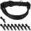 30Pcs Black Adjustable Livestock Collars Durable for Sheep Goat Cattle 3