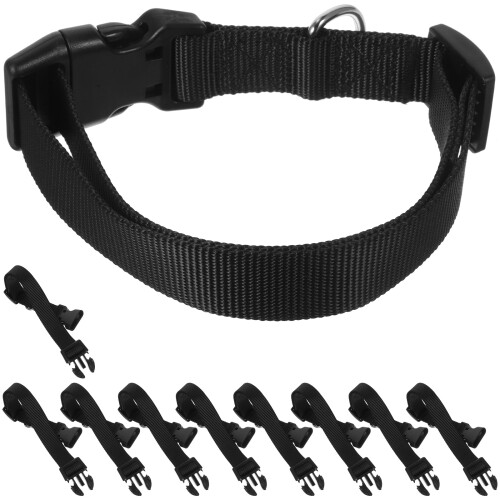 30Pcs Black Adjustable Livestock Collars Durable for Sheep Goat Cattle 2
