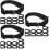 30Pcs Black Adjustable Livestock Collars Durable for Sheep Goat Cattle 10