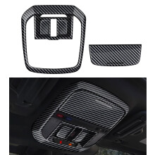 Carbon Fiber Style Roof Reading Light Cover for 2025 2026 Subaru Forester Interior Trim
