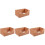 4Pcs Wooden Hat Display Holder Coffee Storage Box Craft Organizer 4