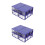 8Pcs Blue Plastic Repair Parts Box Stackable Household Container 4