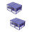 8Pcs Blue Plastic Repair Parts Box Stackable Household Container 5