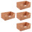 4Pcs Wooden Hat Display Holder Coffee Storage Box Craft Organizer 8