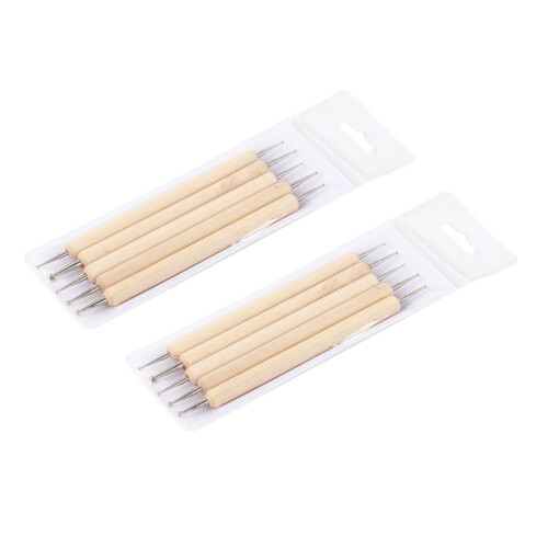 30Pcs Bamboo Dual-End Nail Art Tools Dotting Pen for Creative Manicure 2