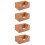 4Pcs Wooden Hat Display Holder Coffee Storage Box Craft Organizer 10