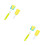4Pcs Green Sponge Baby Bottle Brush with Replaceable Soft Sponge 9