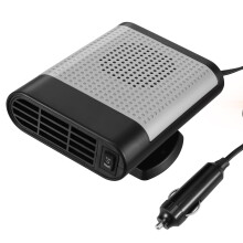 2Pcs Car Heater for Winter Portable Defroster Grey ABS Vehicle Warmer