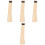 4Sets Khaki Outdoor Wooden Handle Replacement Durable Wood Handle 4