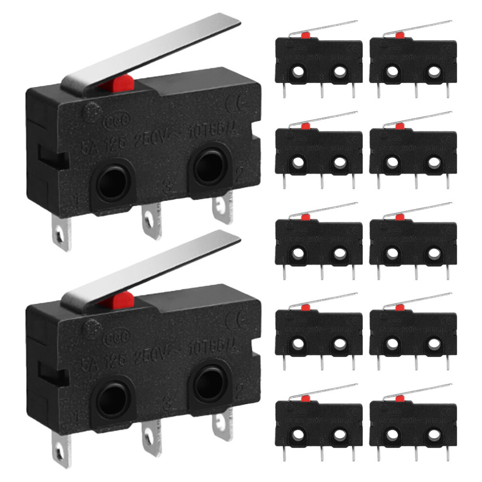 48Pcs Small Micro Limit Switch With Hinge Lever For Electronic Devices 352635358415