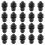 60Sets Plastic Speaker Mesh Clips Black Audio Grill Mounting Retainers 1