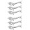6Pcs Silver Zinc Alloy Chopstick Rest Table Fork Spoon Holder 6