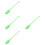4Pcs Resin Artistic Gymnastics Sticks Supply for Dance 8