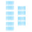 100Pcs Ergonomic Sky-Blue Scratch Pens Plastic Drawing Tools for Kids 10