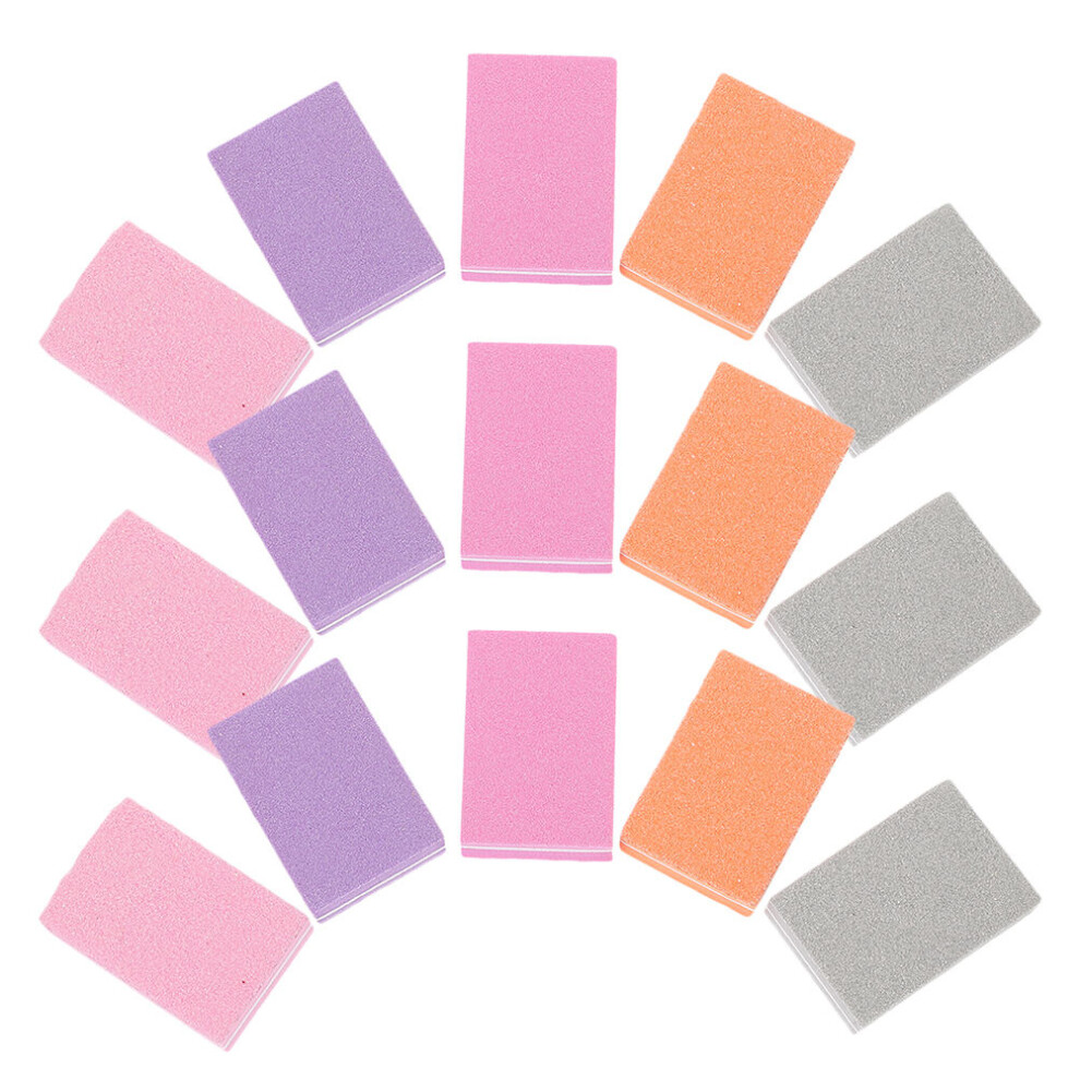 Villcase 400Pcs Double-Sided Sponge Nail Files For Manicure And Pedicure Use