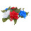 5Pcs Multi Flower Candle Wreath Rings Plastic Fabric for Wedding Décor 1
