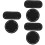 6Pcs Black PU Bag Bottom Base Cushion for DIY Bag Craft 6