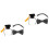 2Sets Pet Graduation Bow Tie and Hat Set for Small Dogs Cats Assorted 6