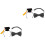 2Sets Pet Graduation Bow Tie and Hat Set for Small Dogs Cats Assorted 5