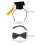 2Sets Pet Graduation Bow Tie and Hat Set for Small Dogs Cats Assorted 9