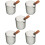 5Pcs Small Glass Coffee Pitchers with Wood Handle for Home 10