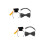 2Sets Pet Graduation Bow Tie and Hat Set for Small Dogs Cats Assorted 8
