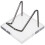 5Pcs Silver Acrylic Crystal Stands for Raw Stone Display 1