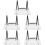 5Pcs Silver Acrylic Crystal Stands for Raw Stone Display 8