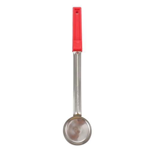 4Pcs Portion Control Ladles Red Plastic Handle Rust-Resistant Metal