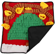 3Pcs Green Puppy Snuffle Mat Plush Feeding Mat Antislip Design