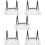 5Pcs Silver Acrylic Crystal Stands for Raw Stone Display 10