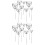 40Pcs Silver Heart Cake Inserts Lightweight Wedding Decor 7