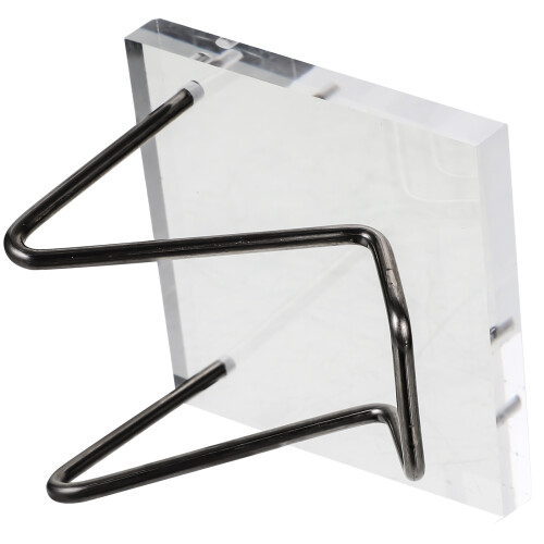 5Pcs Silver Acrylic Crystal Stands for Raw Stone Display 2
